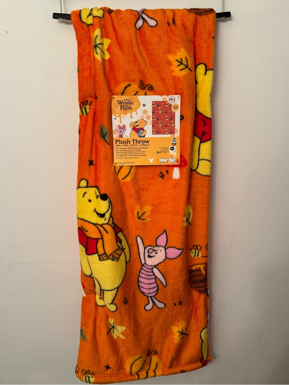 Winnie the Pooh Plush Fall Blanket